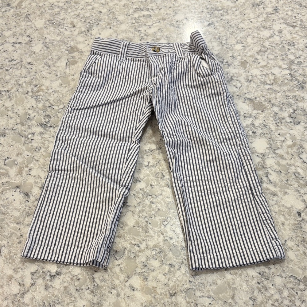Crazy 8 Black and White Striped Kids Pants